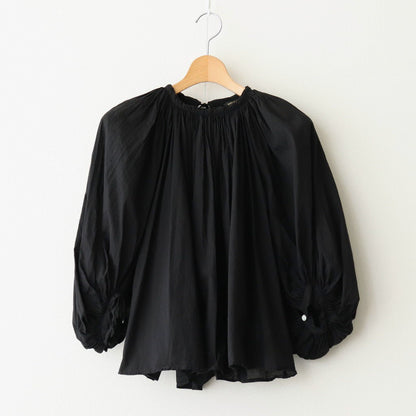 GARMENT DYE LAWN GATHER SMOCK #Black [no.7520]