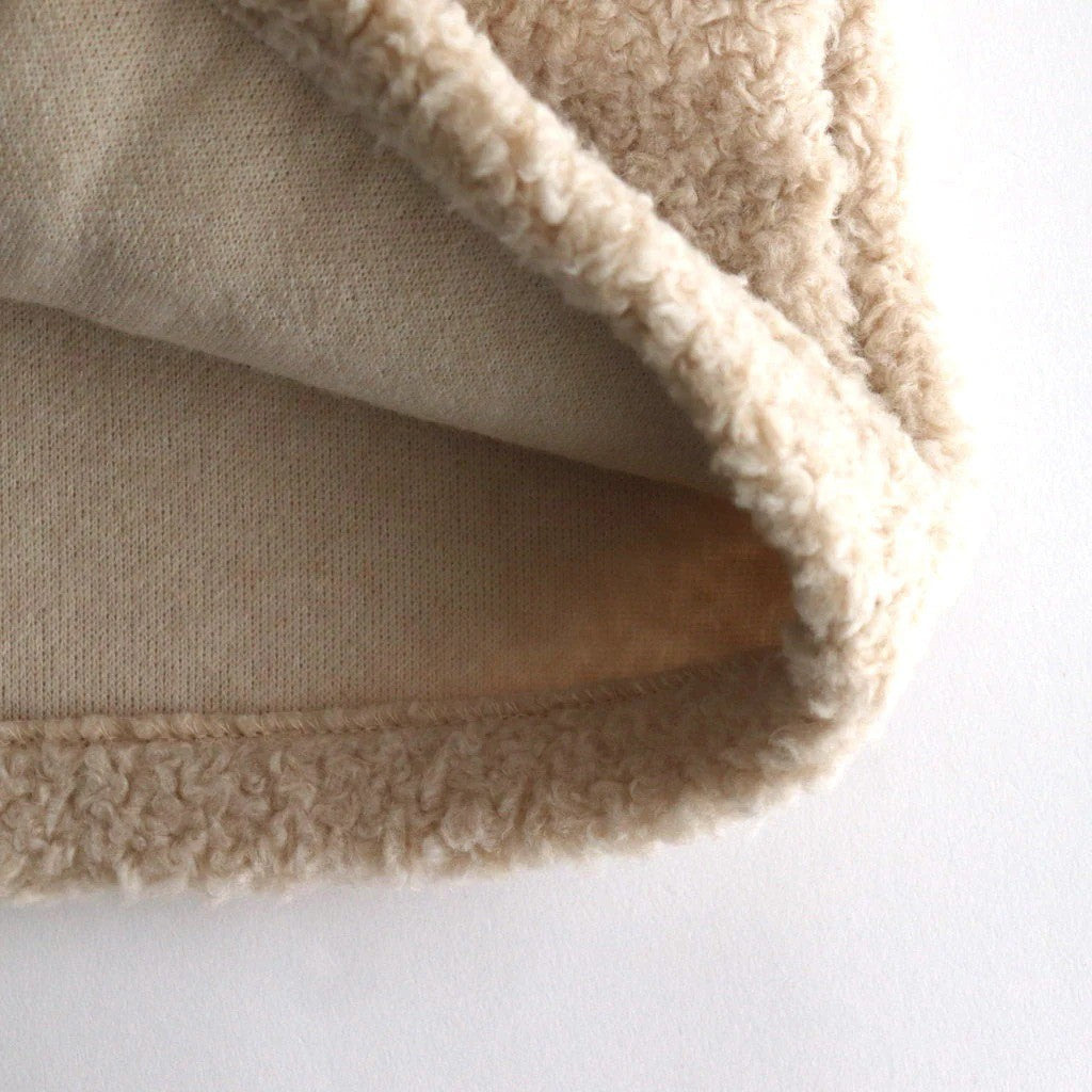 ボア フレンチスリーブショートベスト #013 アイボリー [US243CT019