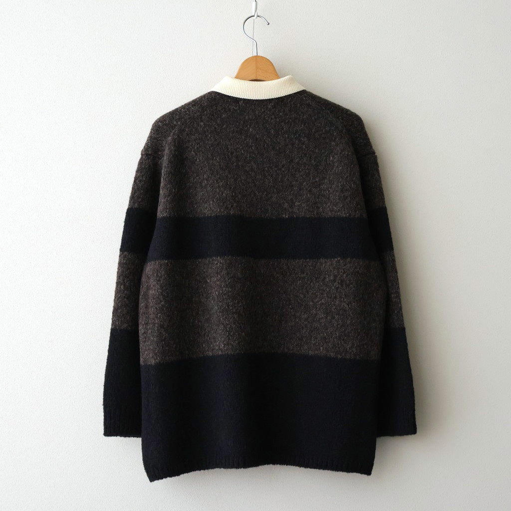 Blushed rugger knit #Dark brown [252803]