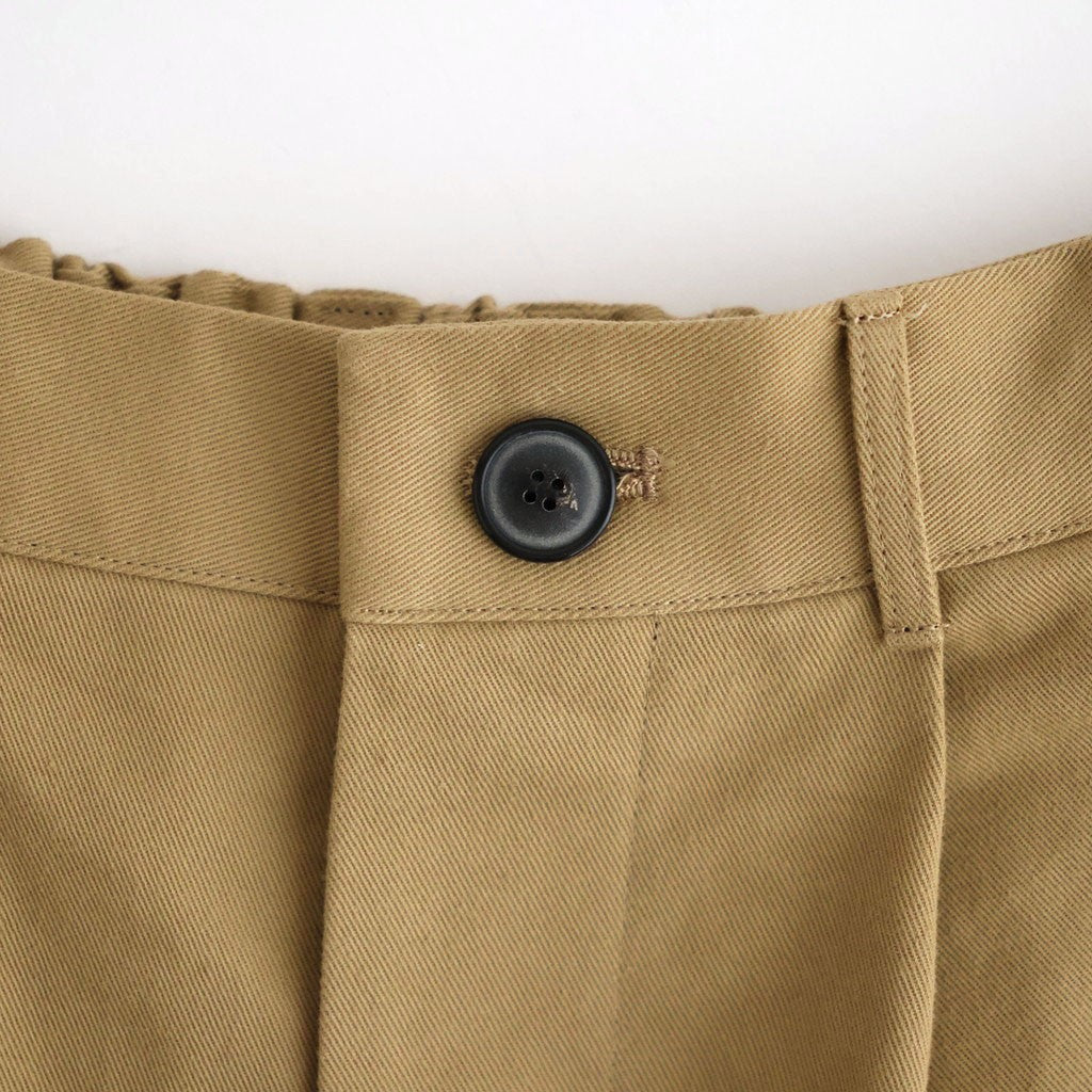 影の涙 Wide tapered trousers #Beige [26F-PT073-AC]