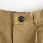 影の涙 Wide tapered trousers #Beige [26F-PT073-AC]