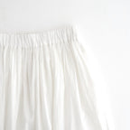 80s COTTON VOILE LACE GATHERED SKIRT #9100 WHT (OFF WHITE) [NSL26093]