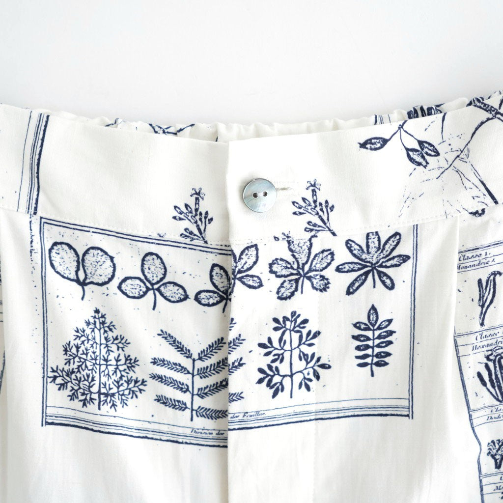 偶然の影：ズロースパンツ #off white×blue [13261-09413]