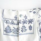 偶然の影：ズロースパンツ #off white×blue [13261-09413]
