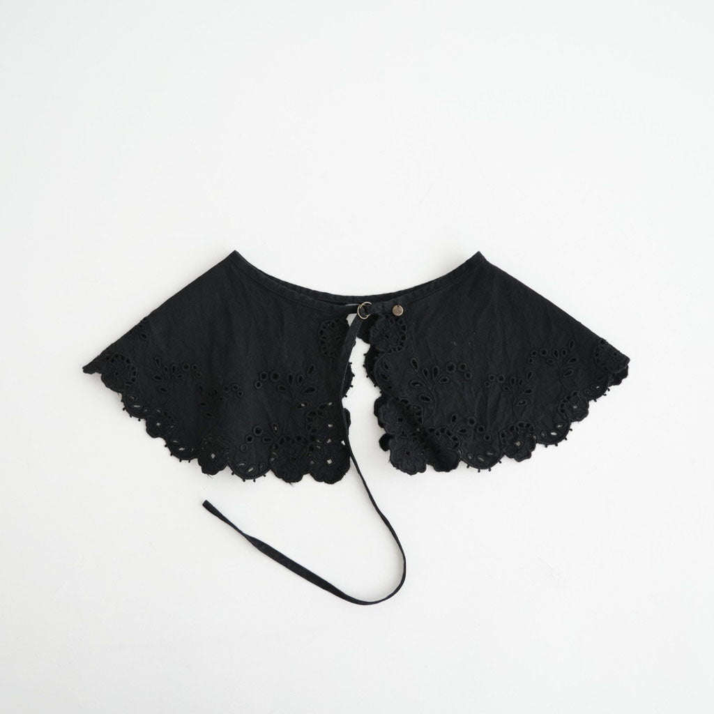 乾いた庭：付け襟 #black [13261-05516]