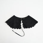 乾いた庭：付け襟 #black [13261-05516]
