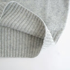 fine lambs wool crew-neck P/O #light gray [WVFL-UW117]