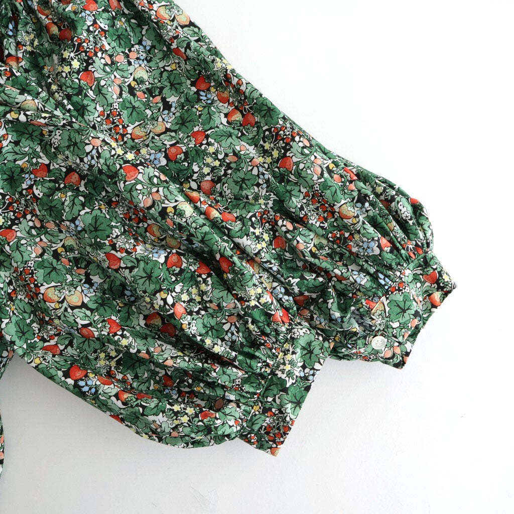 WILD BERRY FIELD LAWN GATHER SMOCK #True [no.7877]