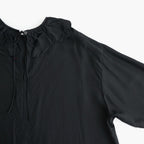 Volant blouse #black [32-0014A]