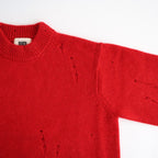 royal baby alpaca damage pattern-knit P/O #red [WXFL-UW130]
