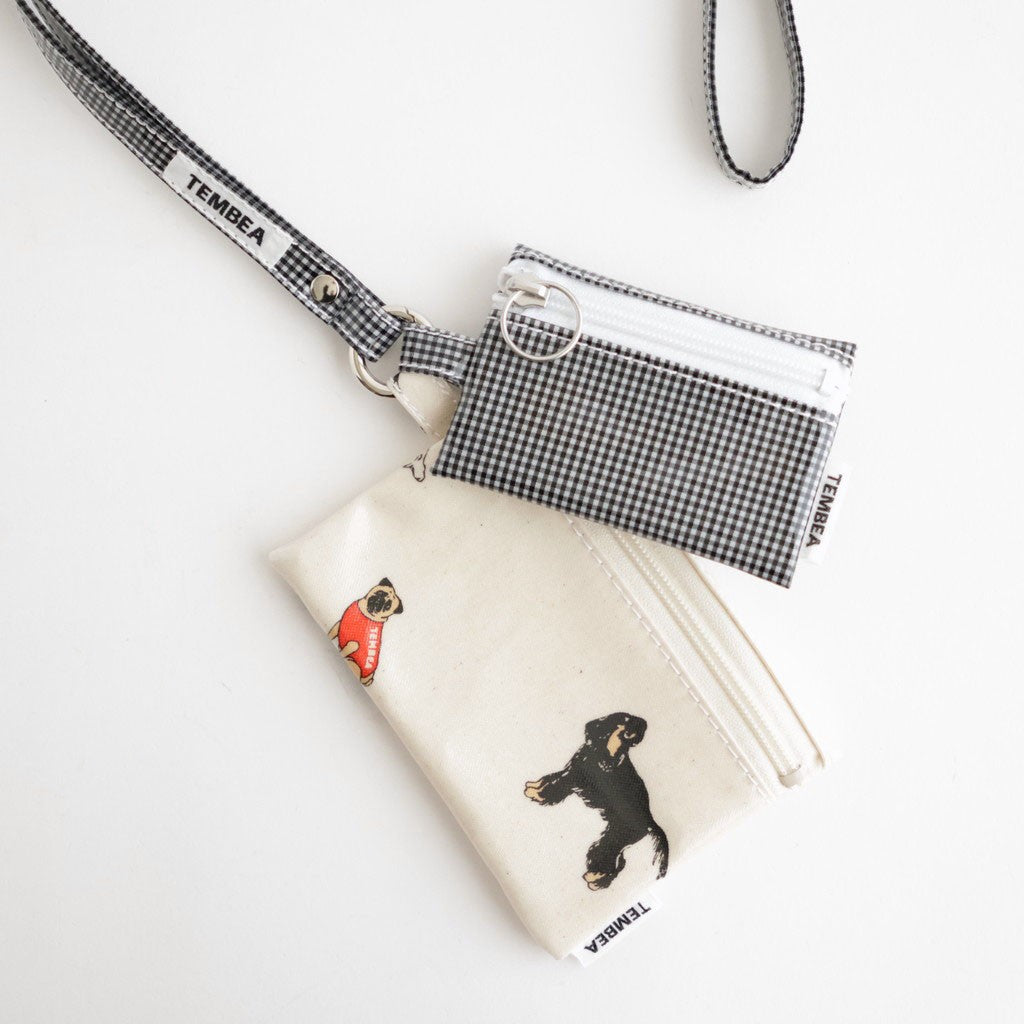 TASUKI STRAP LONG #GINGHAM SMALL BLACK [TMB-2353A]