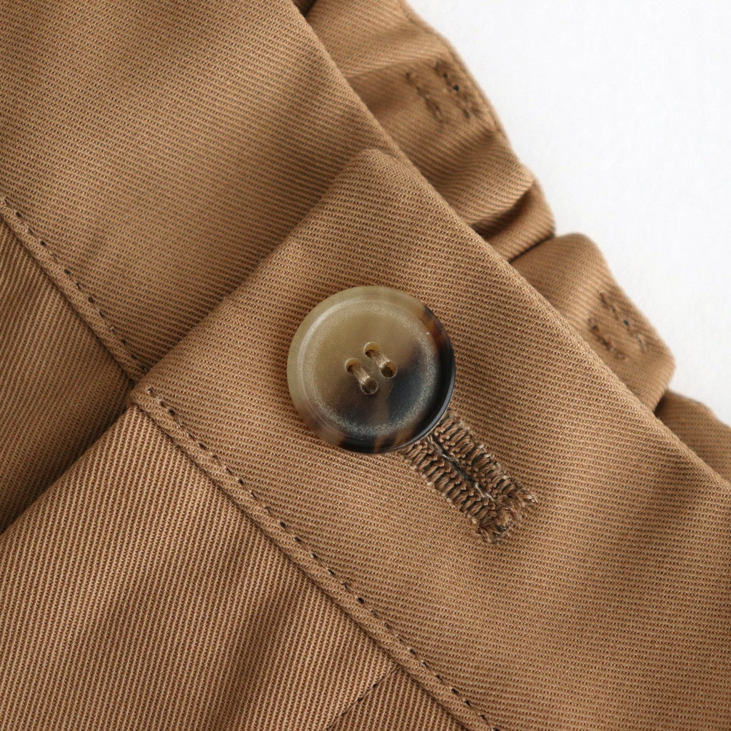飾る春 Wide tapered trousers #Tan [TLF-225-pa002-Reht]