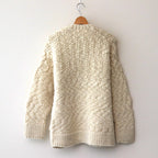 Knitted cardigan #ecru [TLF-125-kn003-hk]