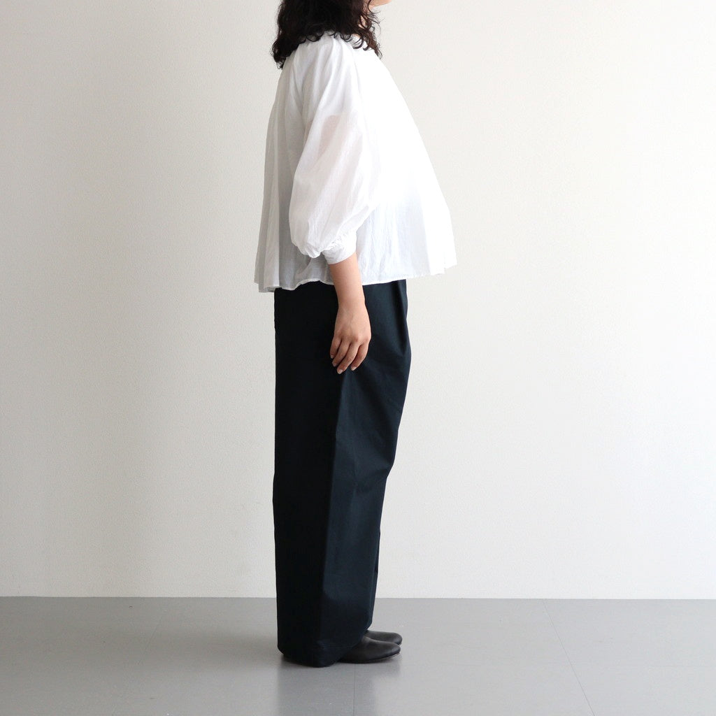 GARMENT DYE LAWN GATHER SMOCK #White [no.7520]