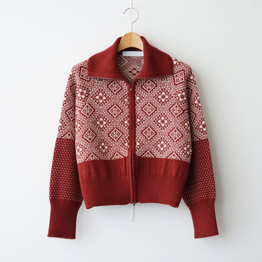 Memories zip cardigan #Red [262808]