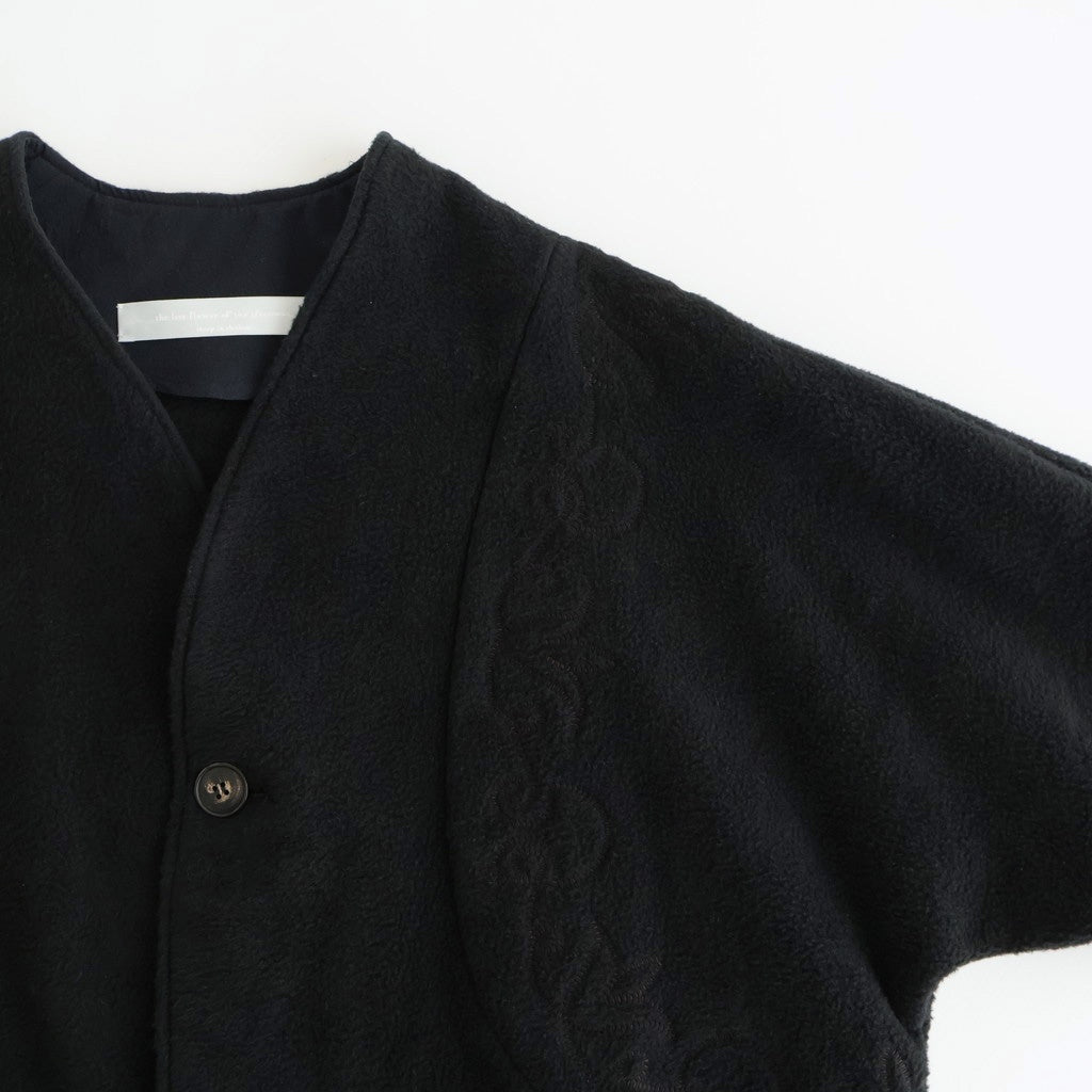 幻の花 Embroidery cocoon jacket #black [TLF-126-jk001-nc]