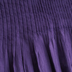80s ORGANIC COTTON VOILE NO/SLEEVE PULLOVER DRESS WITH MINI PINTUCK #2700 PURPLE [NMDS26244]
