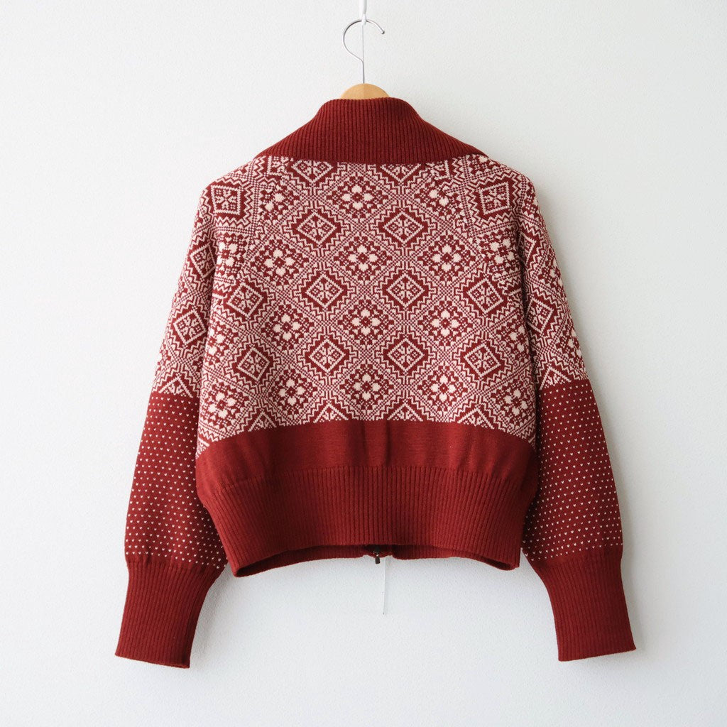 Memories zip cardigan #Red [262808]