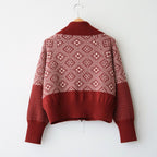 Memories zip cardigan #Red [262808]
