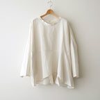 乾いた庭：ヘムレースオーバーシャツ #powder pink [13261-05207]