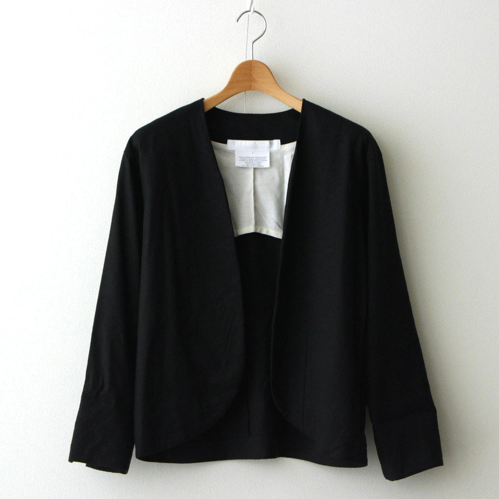 月夜の晩 black buttonless jacket #black [TLF-224-jk001-sn]