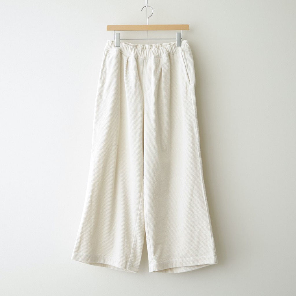 8WALE CORDUROY EASY WIDE PANTS #9100 OFF.WHITE [GNMDS2052CR]