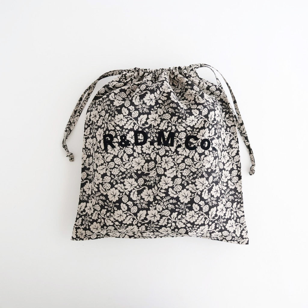 WILD BERRY DRAWSTRING BAG (L) #Flax [no.7767]