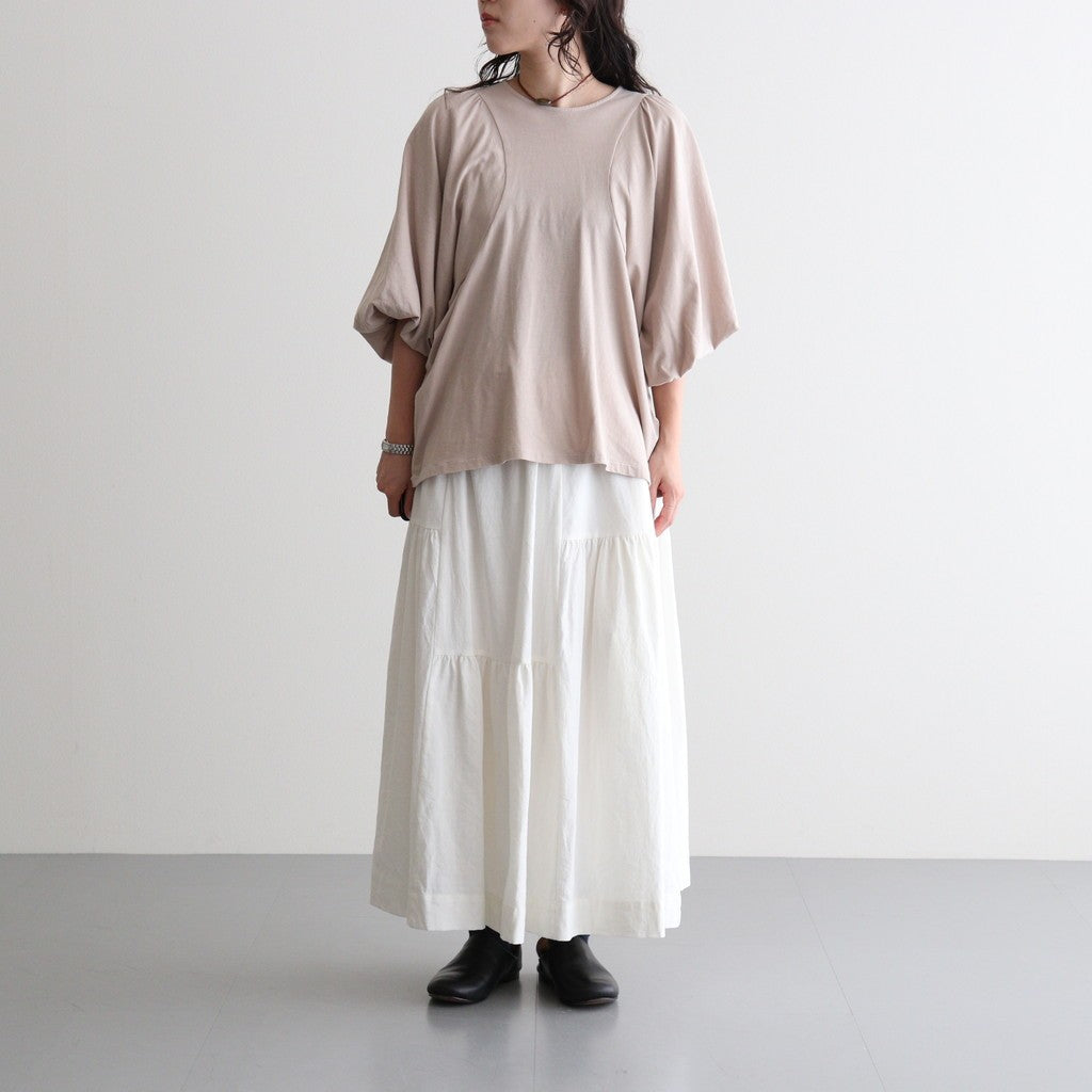 芽：パフスリーブプルオーバー #ash rose [13262-04107]