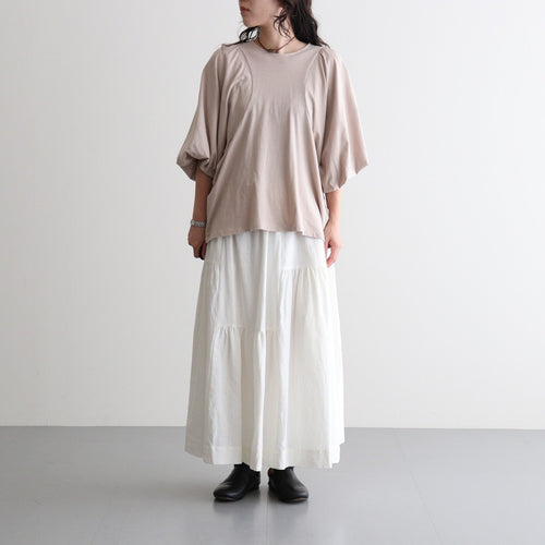 芽：パフスリーブプルオーバー #ash rose [13262-04107]