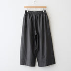 40s POPLIN PLAIN HEM PLEATS EASY PANTS #9700 GREY [NSL25546]