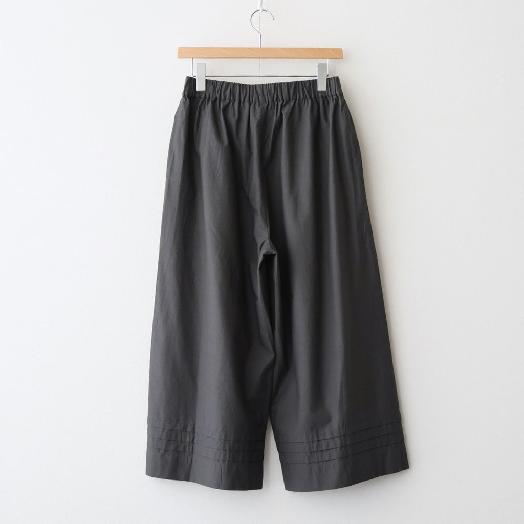 40s POPLIN PLAIN HEM PLEATS EASY PANTS #9700 GREY [NSL25546]