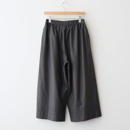 40s POPLIN PLAIN HEM PLEATS EASY PANTS #9700 GREY [NSL25546]