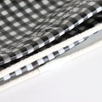 Drawstring bag #GINGHAM BLACK [TMB-1863H]