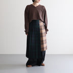 【 O'NEIL OF DUBLIN × UNFIL 】worsted wool asymmetry kilt skirt #mulch B [WVFL-UW134]