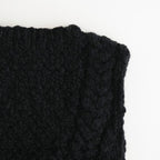 夜を紡ぐ Knitted vest #black [TLF-126-hkn001]
