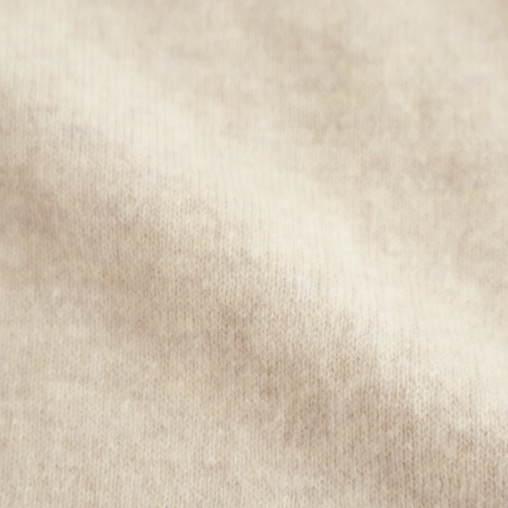 14GG 2PLY PLAIN STITCH COTTON/WOOL/CASHMERE TURTLE NECK PULLOVER #8100 NATURAL [GNSL24541]