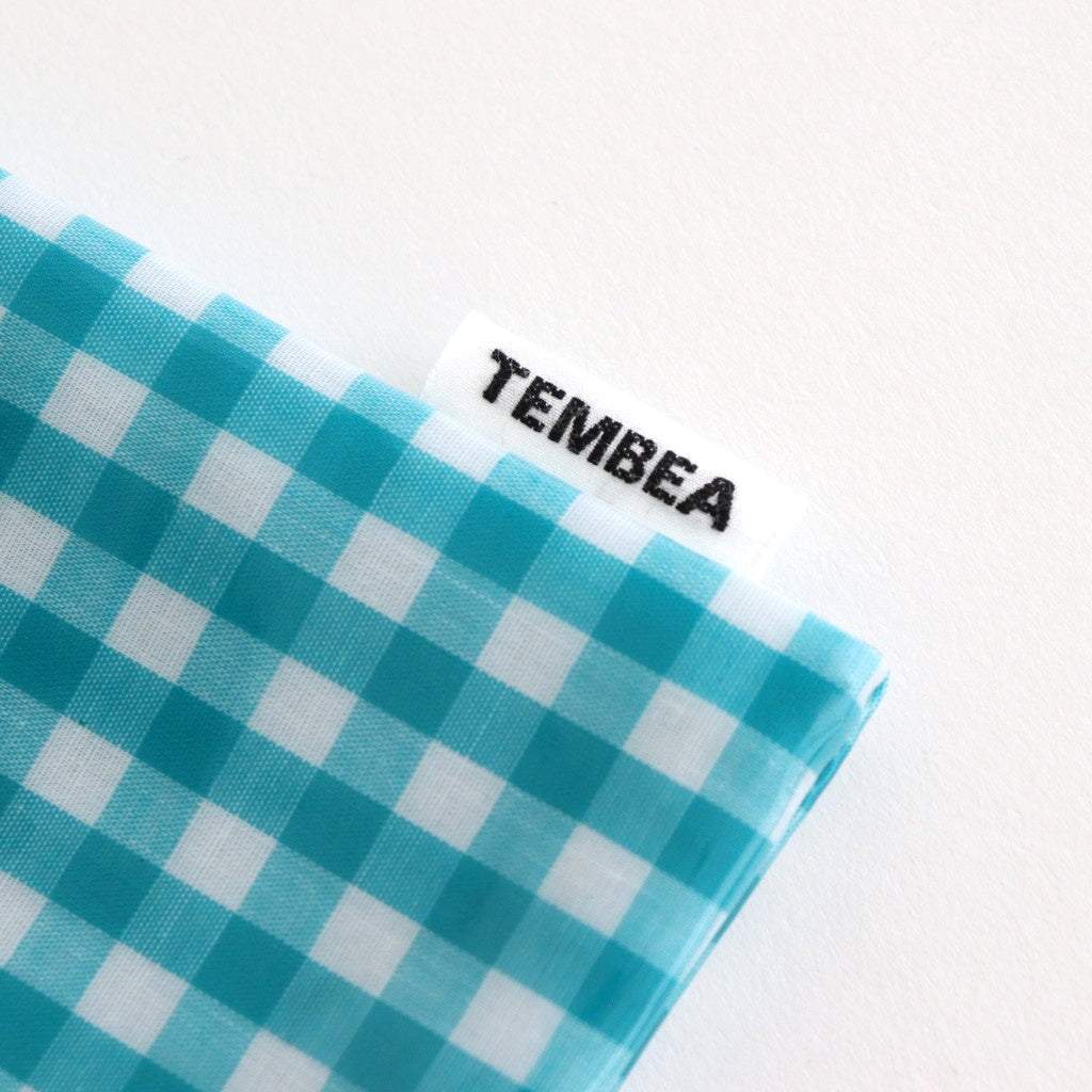 Drawstring bag #GINGHAM TEAL [TMB-1863H]