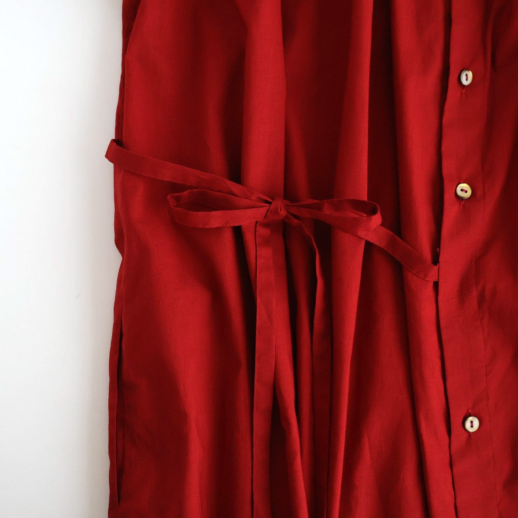 静寂の欠片 Back open garher dress #Agate red [TLF-126-op001-la]
