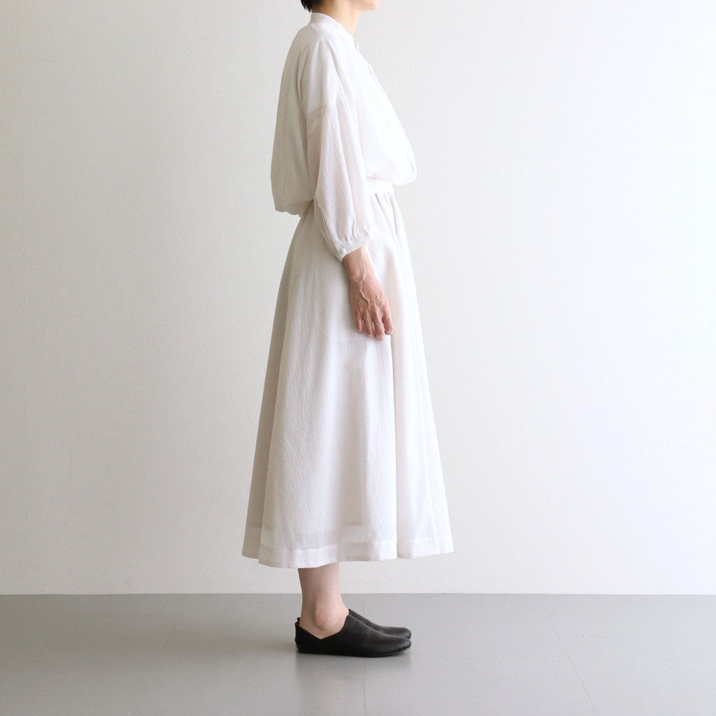 Translucent Silence Circular skirt #Off White [TLF-225-sk005-cdv]