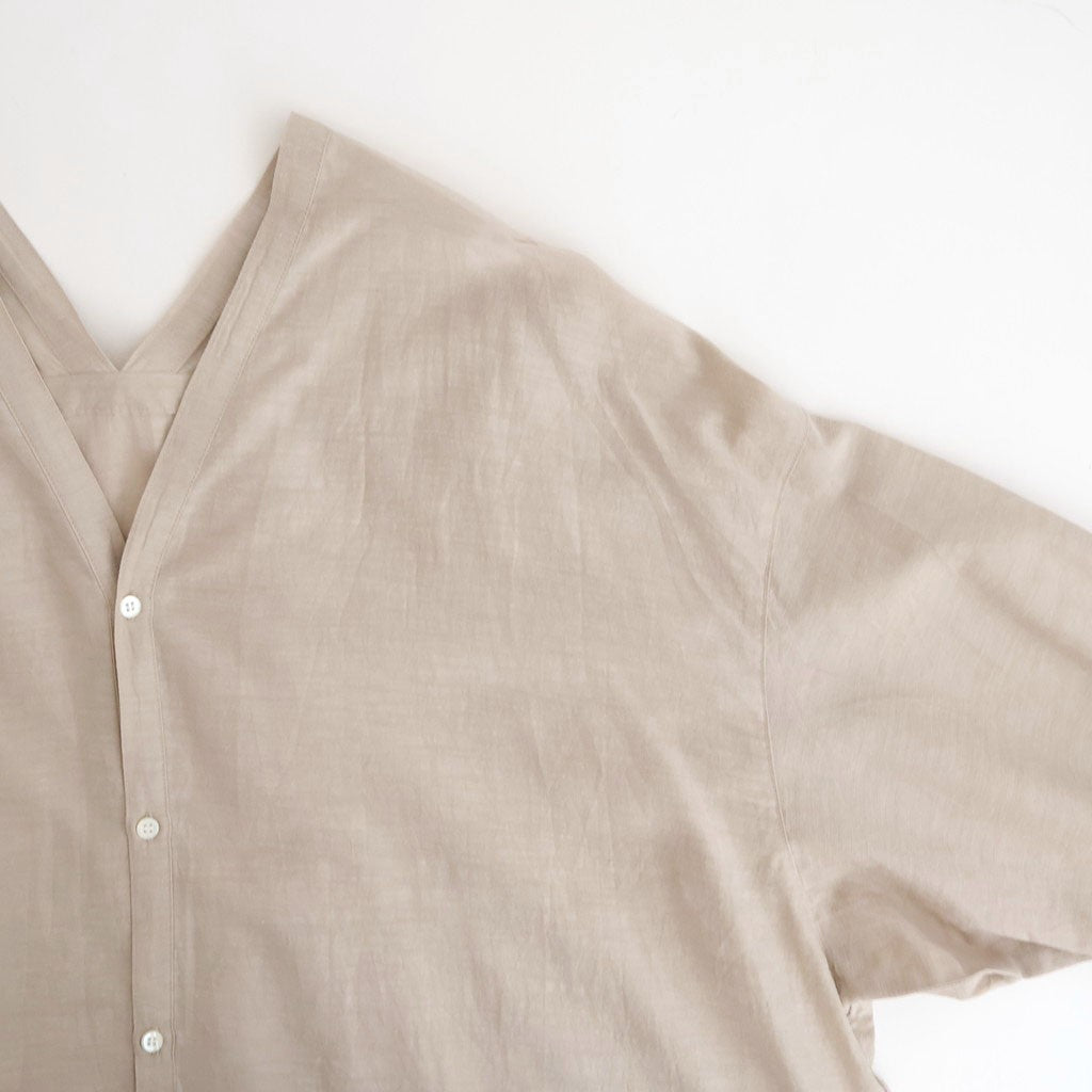 コットンキュプラリネン ガウンOP #019 グレージュ [TS260OP069]