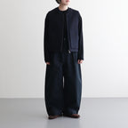【 LONDON TRADITION × UNFIL 】wool blend double face zip-up vest #navy [WVFL-UW133]
