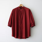 沈黙の音色 Flared blouse #Bordeaux [26F-SH001-CL]