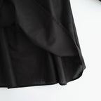 静寂の⽋⽚ Gathered half-placket blouse #black [TLF-226-SH010-la]