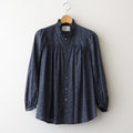 霞の空：Frilled collar blouse #dark flower [13251-10107]