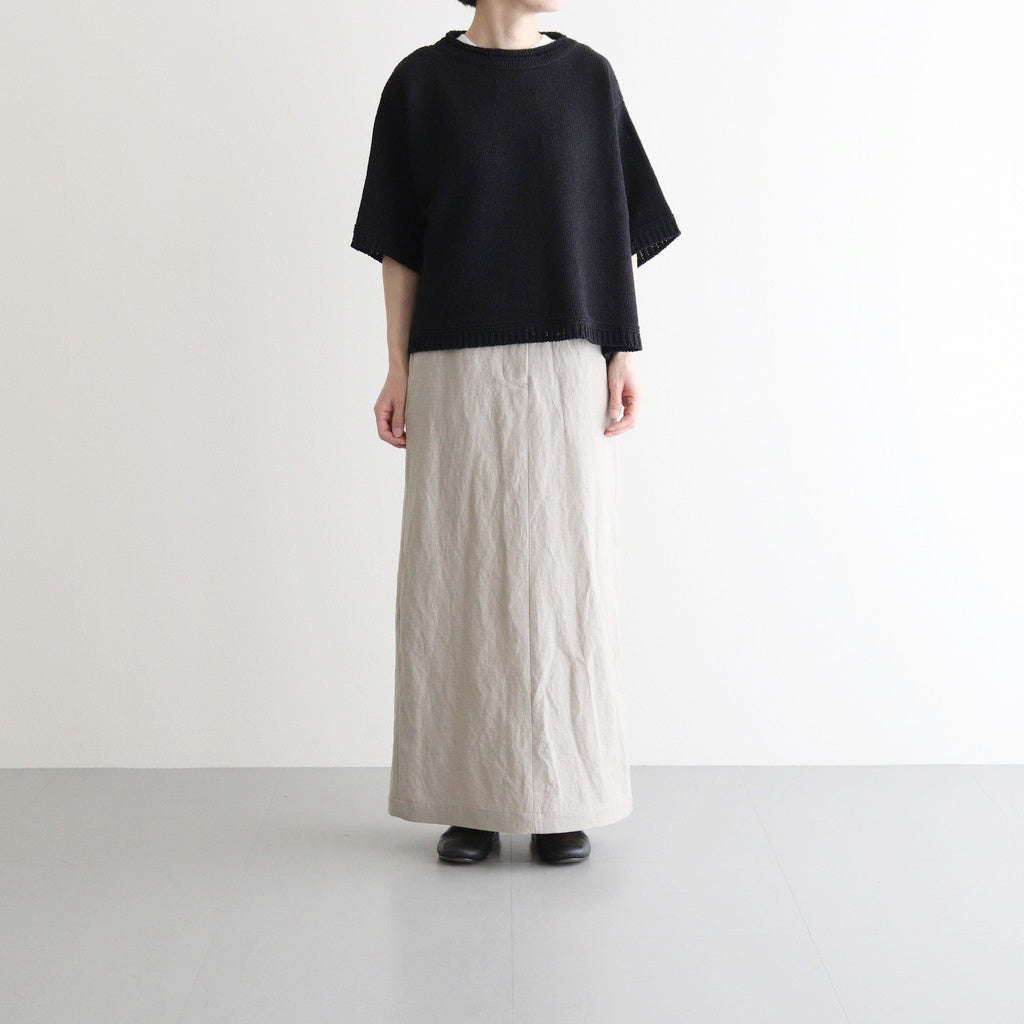 Damm Cotton Silk Half Sleeve #Black [A232251TK762]