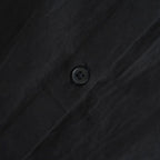 40s POPLIN PLAIN HEM FRILL BACK OPENING SMOCK #9900 BLACK [NSL25543]