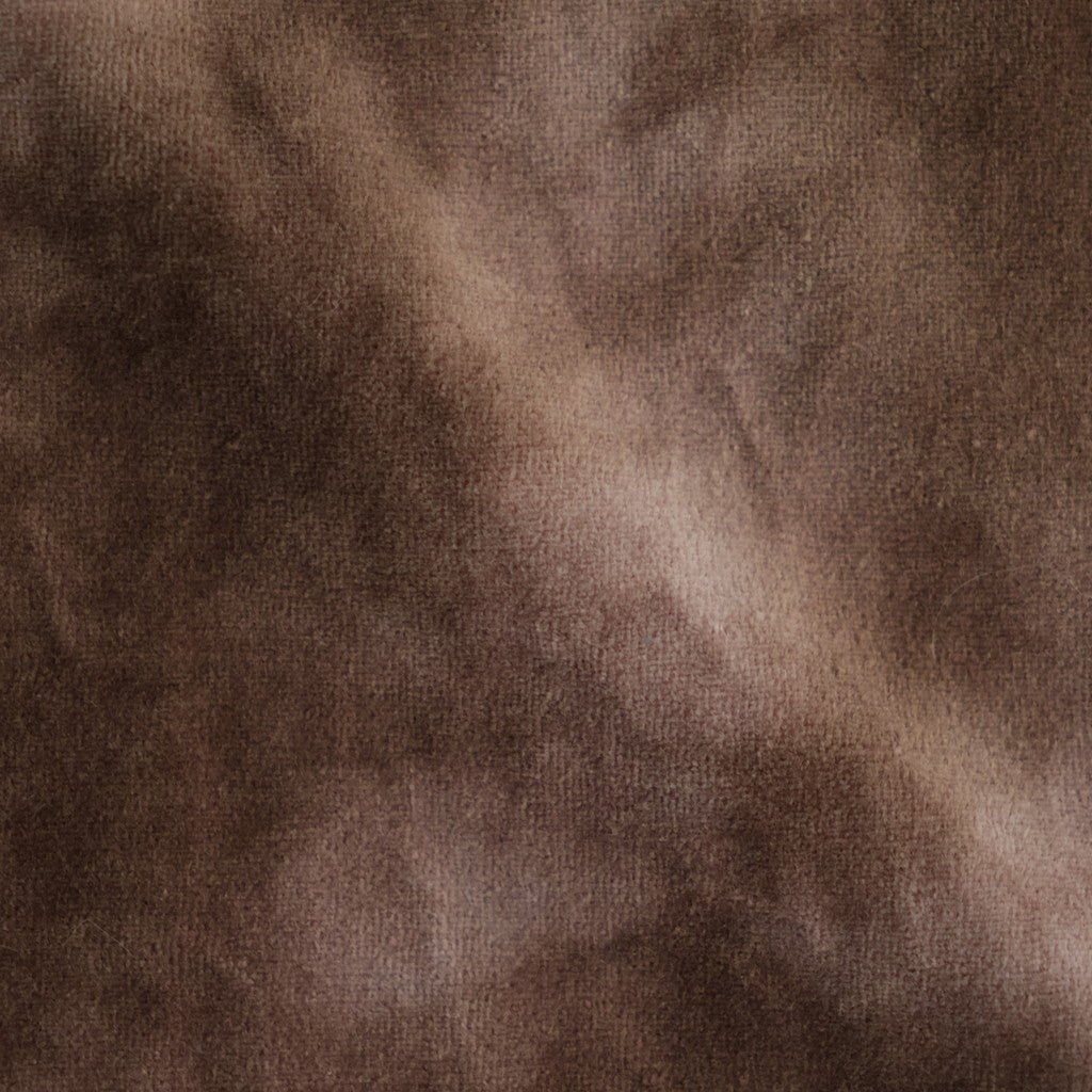 tie-dyed cotton velour high-neck P/O #cocoa brown × gray [WXFL-UW116]