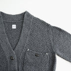 Loop-boucle pocket Cardigan #Grey [Oni065]