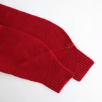 fine lambs wool crew-neck P/O #red [WVFL-UW117]