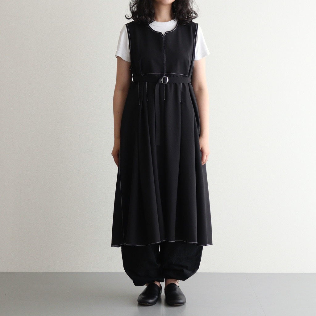 woolly like stitch dress #black [1559-003]